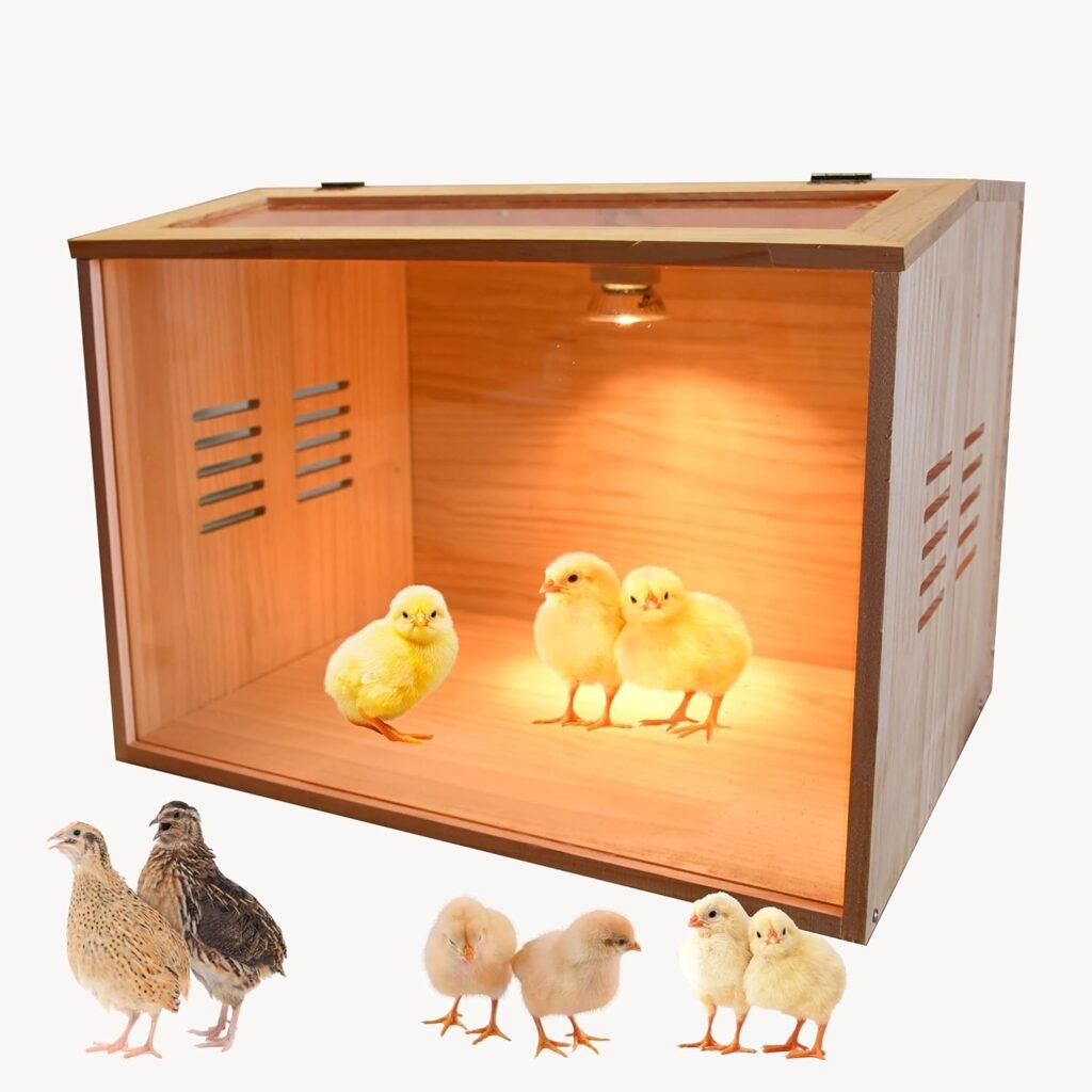 Brooder Box for Chicks,5-12 Chicken Brooder Heater, Chicken Brooders for Baby Chicks with Heaters Poultry Heater for Chicks Ducks Quail Birds