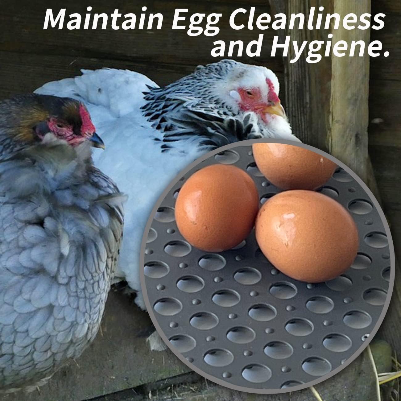 FlidRunest 6Pack Washable Chicken Nesting Pads-Chicken Nesting Box Pads-Durable Chicken Bedding for Coop-Poultry Bedding for Egg Laying Hens-Mats Nesting Box Liners for Chicken Coops (Grey)