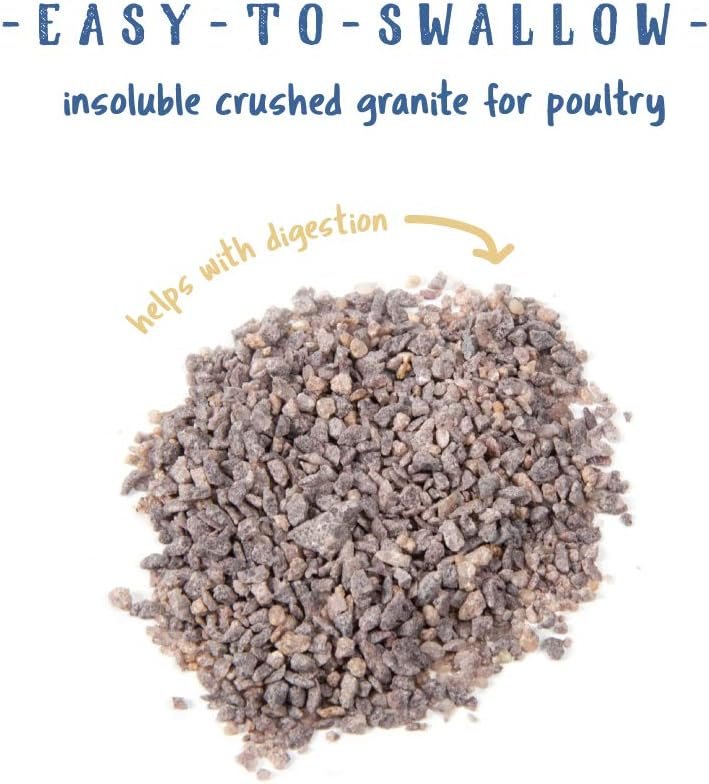 Manna Pro Poultry Grit with Probiotics | Insoluble Crushed Granite | 5 LB  Crushed Oyster Shell - Calcium Supplement for Laying Hens - Chicken Feed for Egg-Laying Chickens - 5 lbs