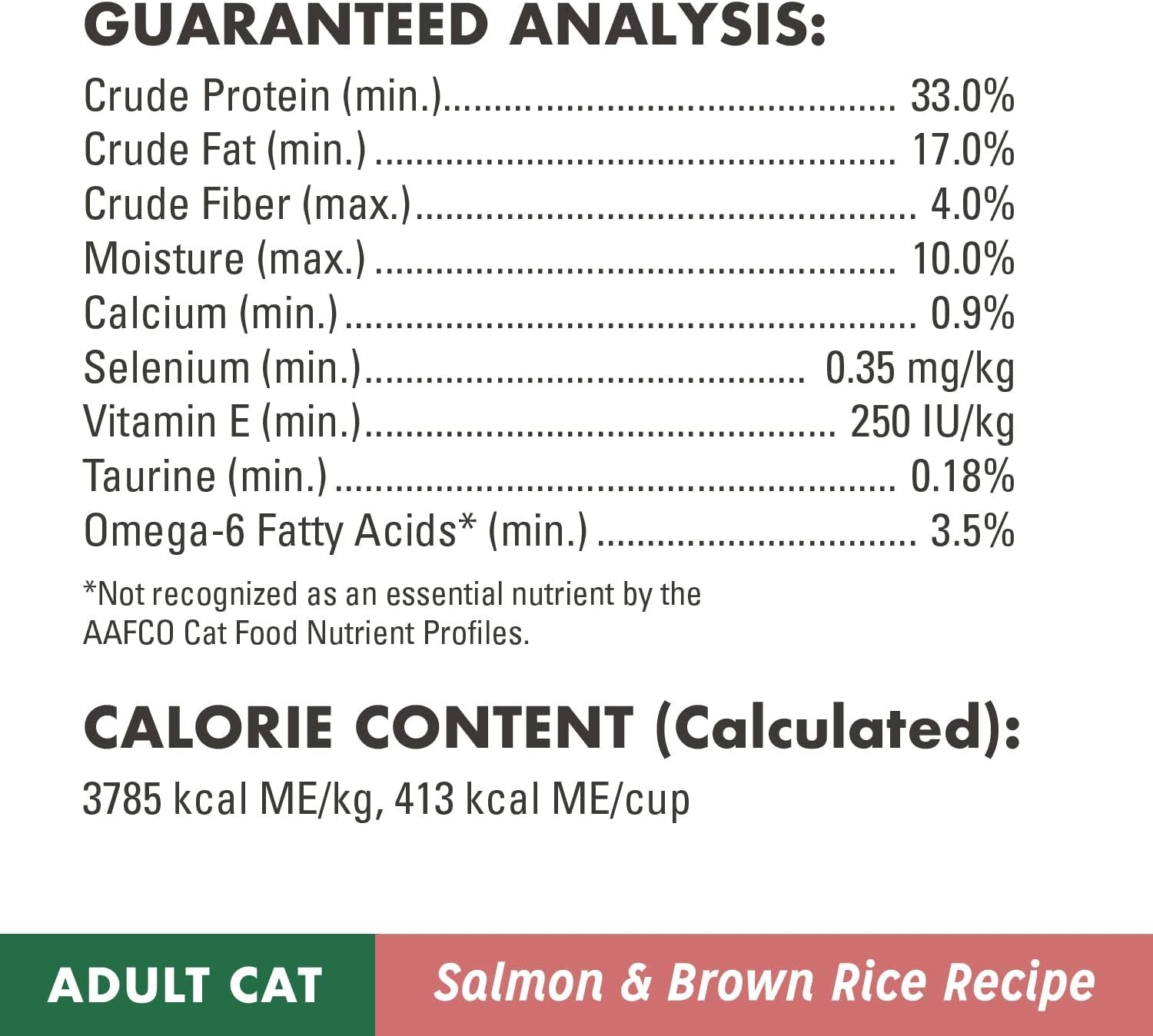 NUTRO WHOLESOME ESSENTIALS Natural Dry Cat Food, Adult Cat Salmon  Brown Rice Recipe Cat Kibble, 5 lb. Bag