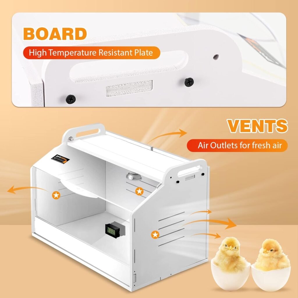 Proshine Chicken Brooder Chick Brooder Box with Complete Accessories for Ducking Quail Chick