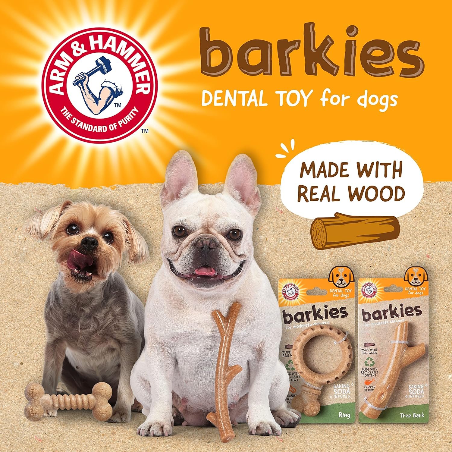 arm hammer barkies tree bark toy review