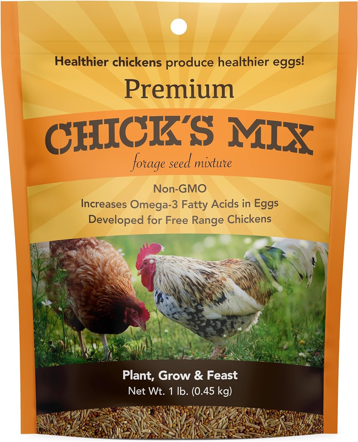 Barenbrug Premium Free Range Chicks Mix Forage Seed Mixture, 1 lb, One Pack