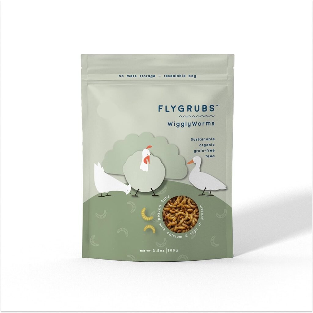 flygrubs wigglyworms organic mealworms chicken treats review