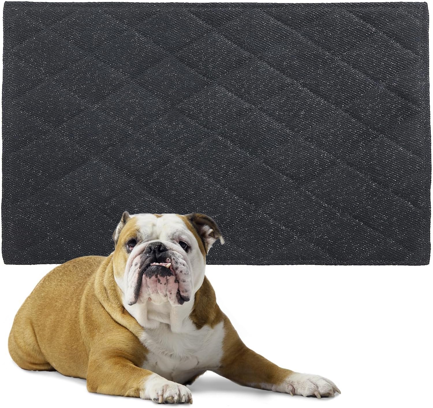 HOMBYS Chew Proof Dog Crate Pad Mat, 22x35 Indestructible Kennel Pad for Aggressive Chewers, Durable and Water Resistant Teething Puppy Crate Mats for Dogs Cages