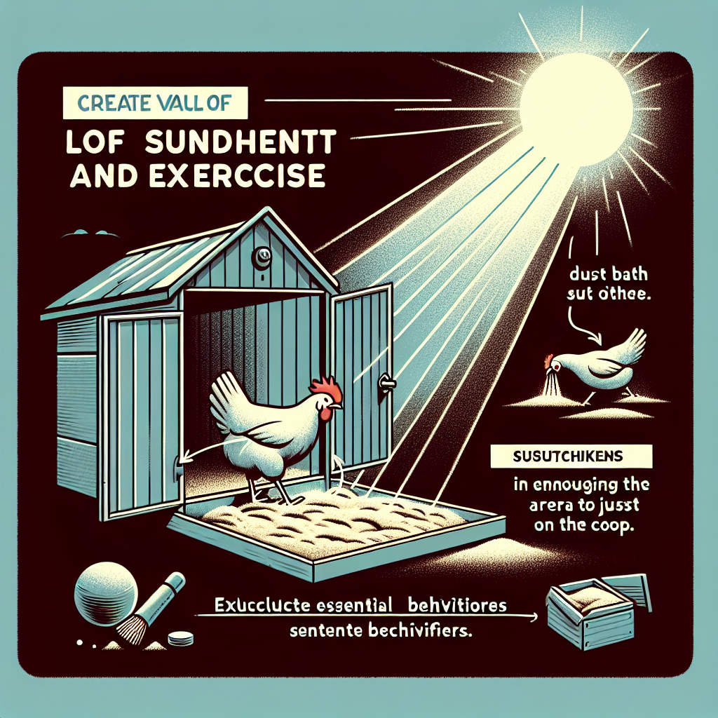 how can i ensure my chickens are getting adequate sunlight and
