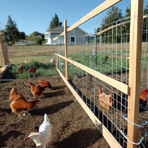 how can i secure the chicken run or open areas to protect against aerial predators