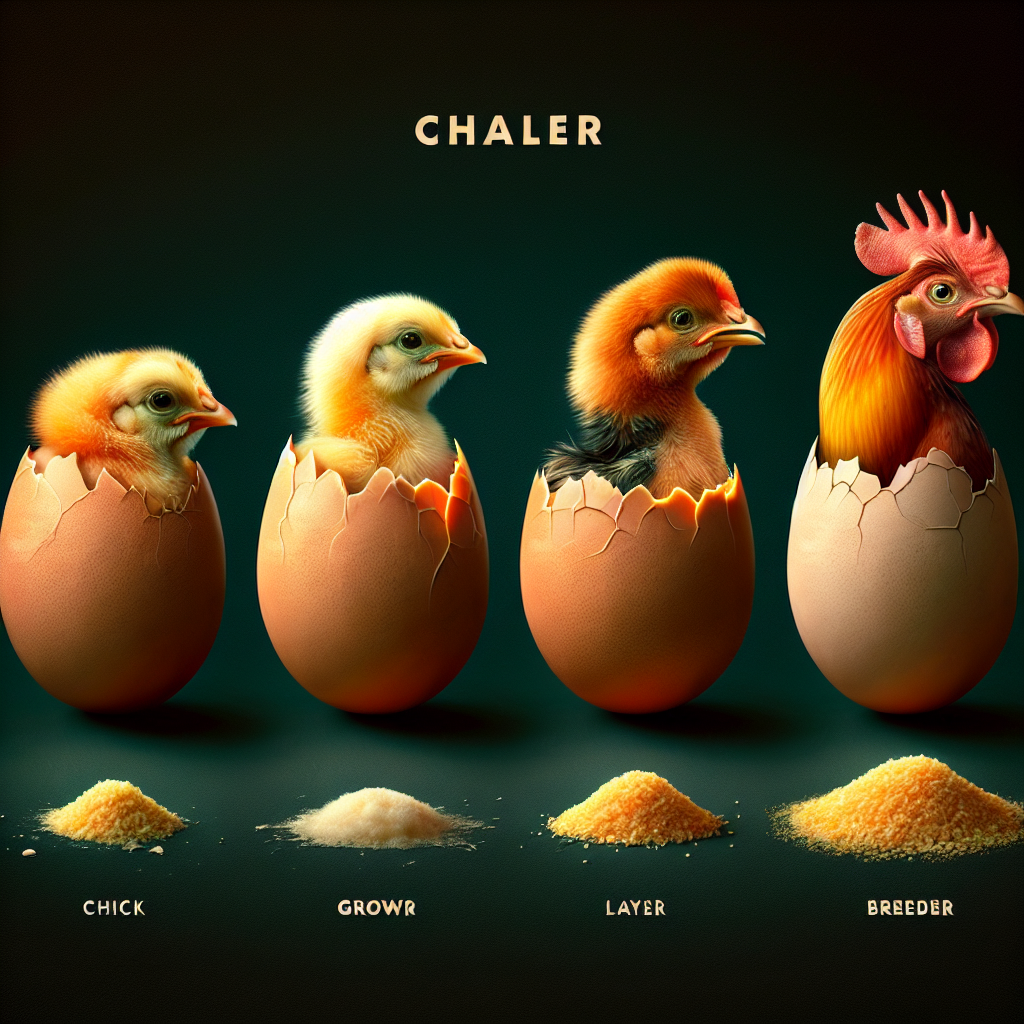 how do dietary requirements vary for different stages of a chickens life