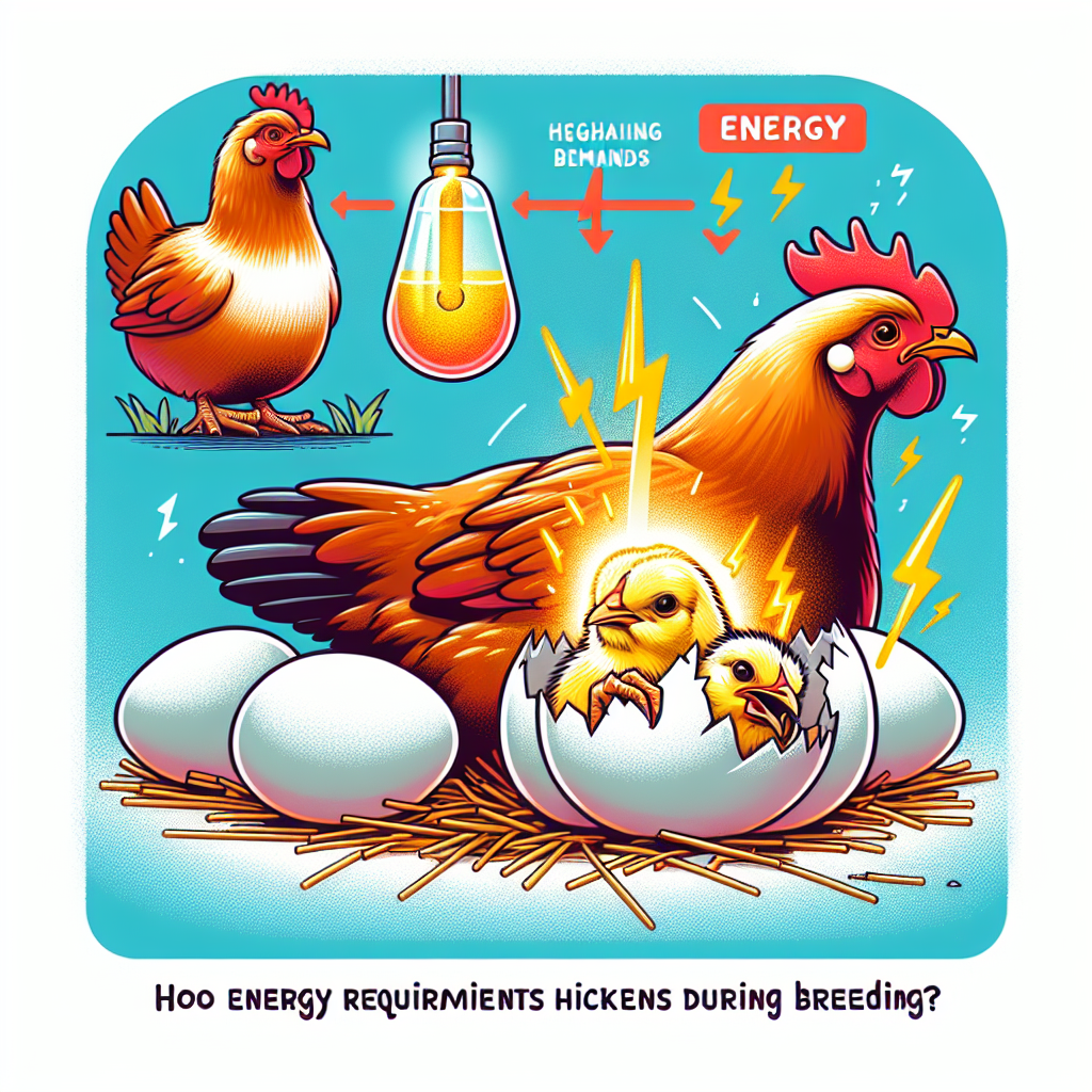 how do energy requirements change for chickens during breeding