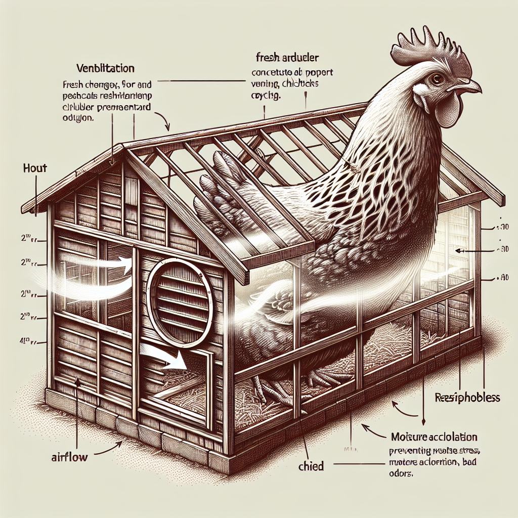 how does proper ventilation in the coop contribute to chicken health