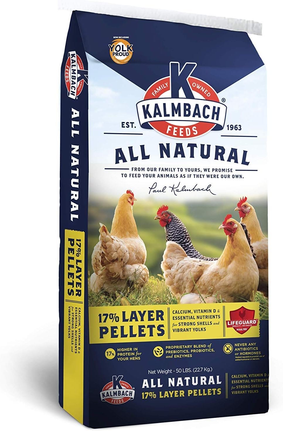 Kalmbach Feeds All Natural Layer Pellet, 50 Lb