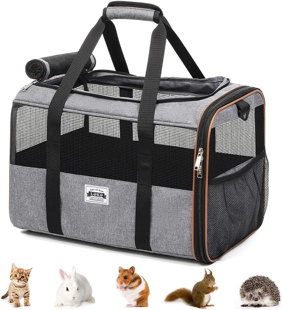 lekesky cat dog carrier with wheels review