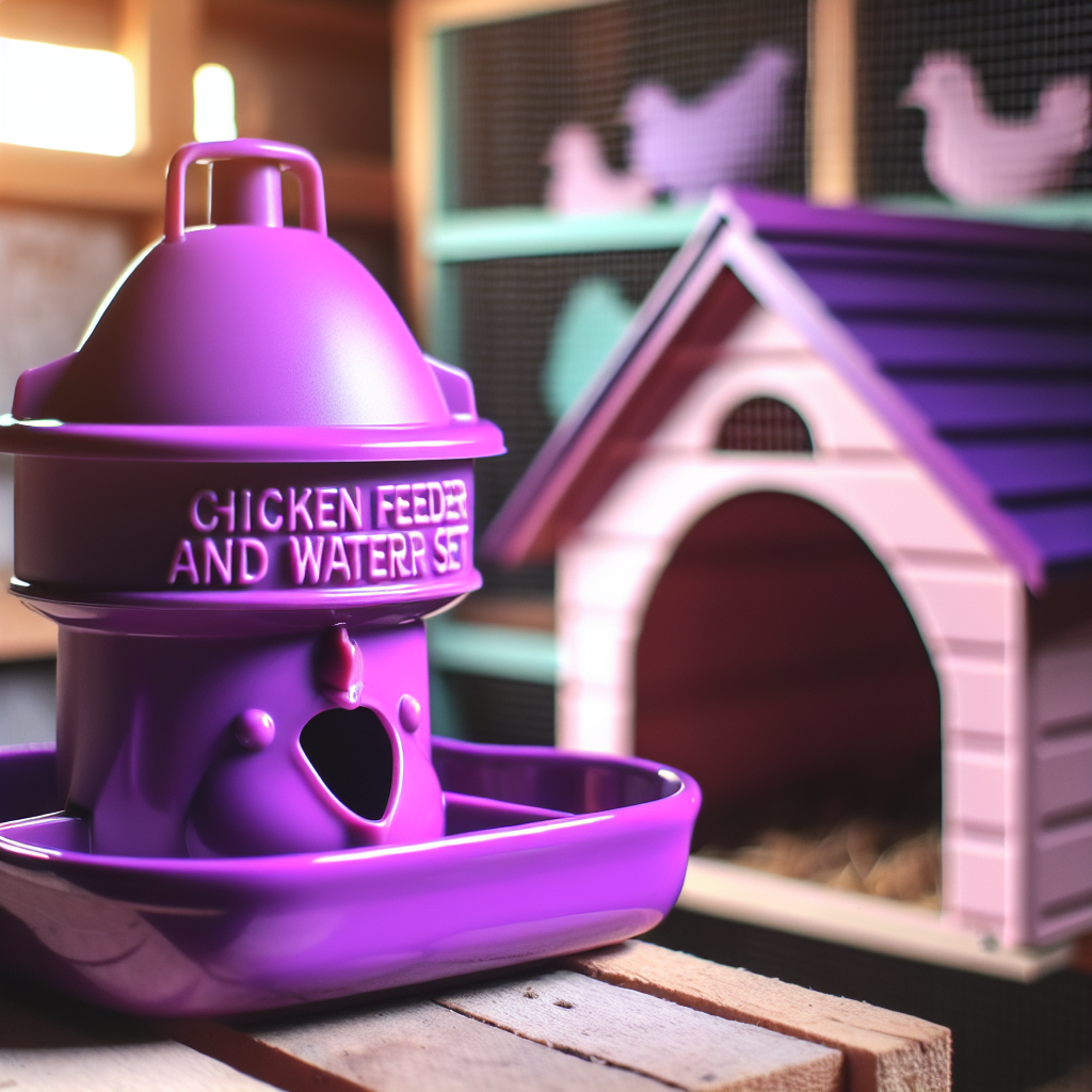 naoedeah chicken feeder and waterer set review