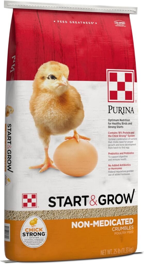 purina start and grow chick feed crumbles review