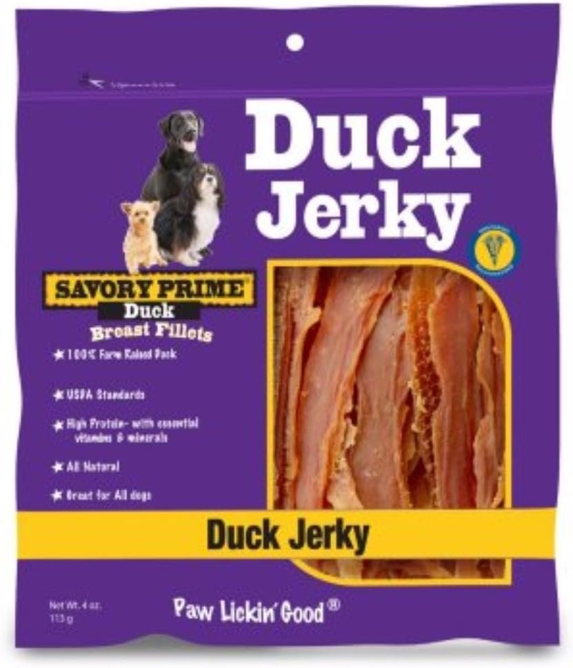 Savory Prime Natural Duck Jerky, 4 Oz