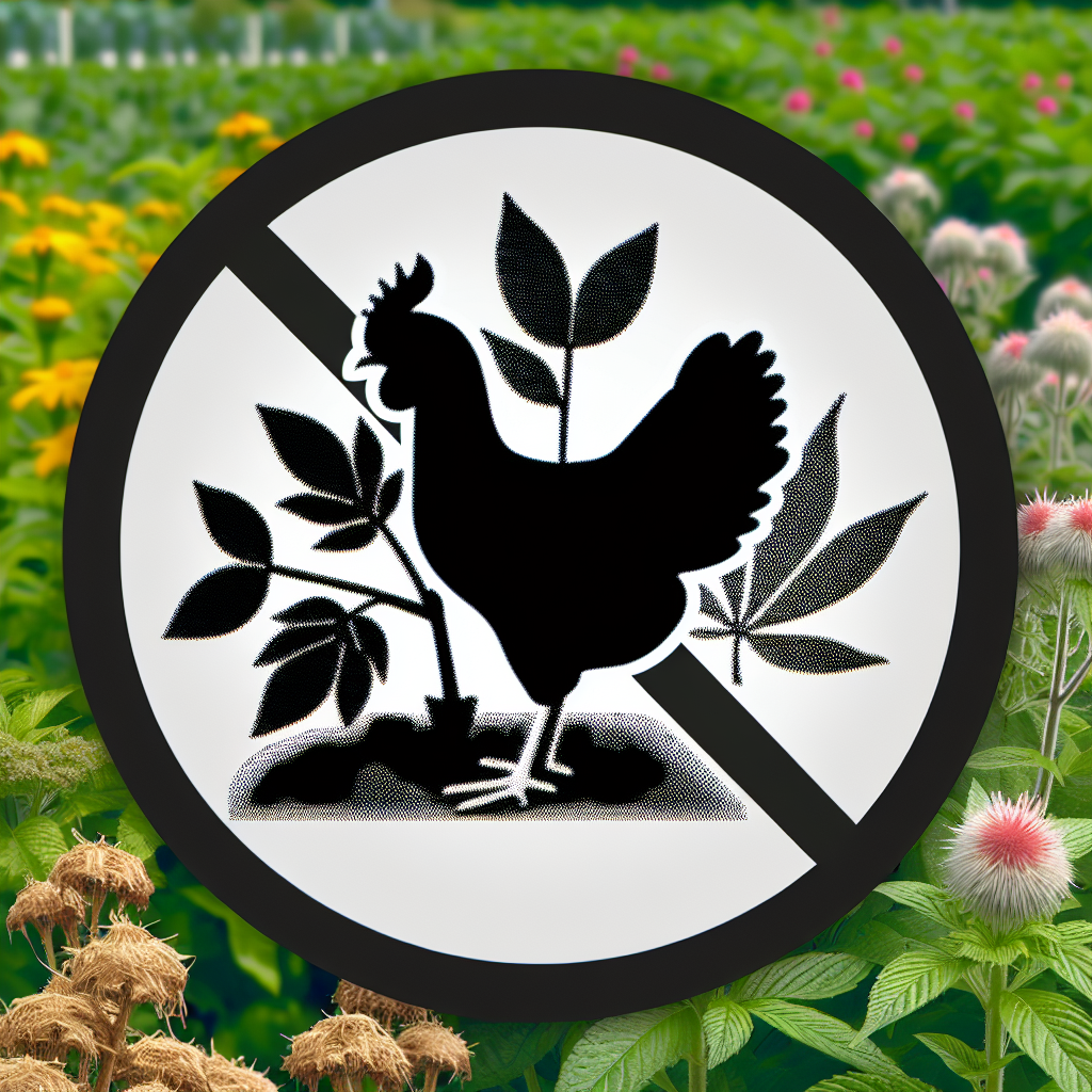 which plants or herbs should be avoided as they might be toxic to chickens