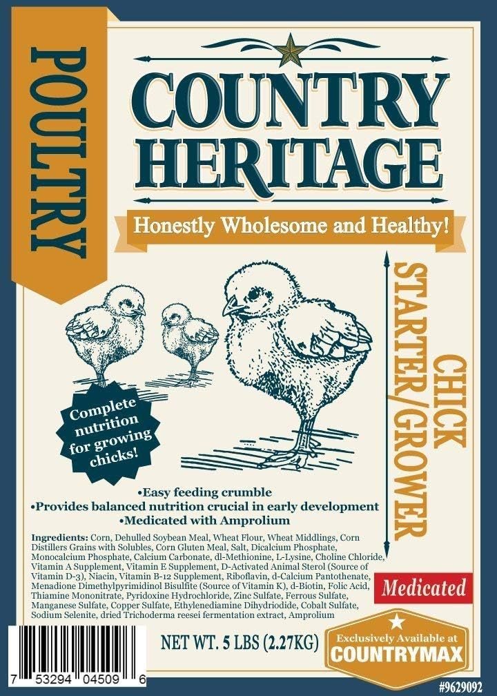 country heritage medicated chick food review