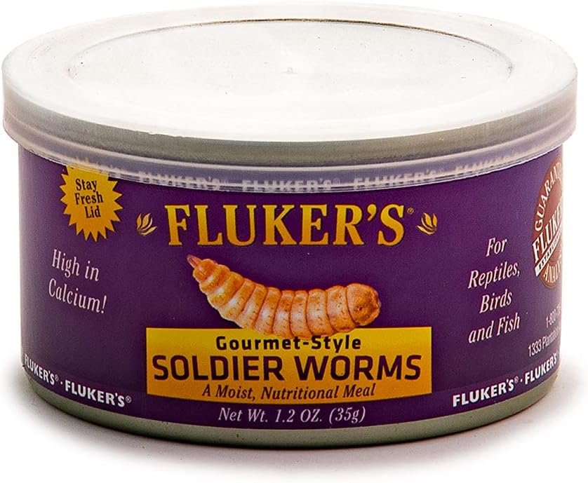 Flukers Gourmet Canned Food for Reptiles, Fish, Birds and Small Animals - Crickets , 1.2 Ounce (Pack of 1)