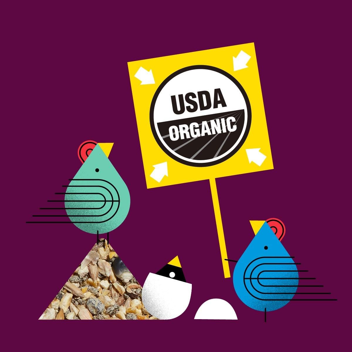 Hen Up Organic | Layer Mash - Non-GMO Chicken Food | 25 Pound (25 lb.) Bag