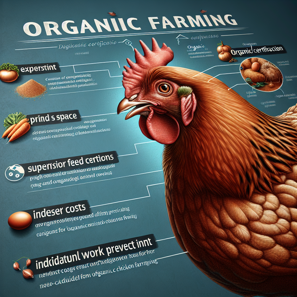 how do the costs of organic chicken farming compare to conventional methods
