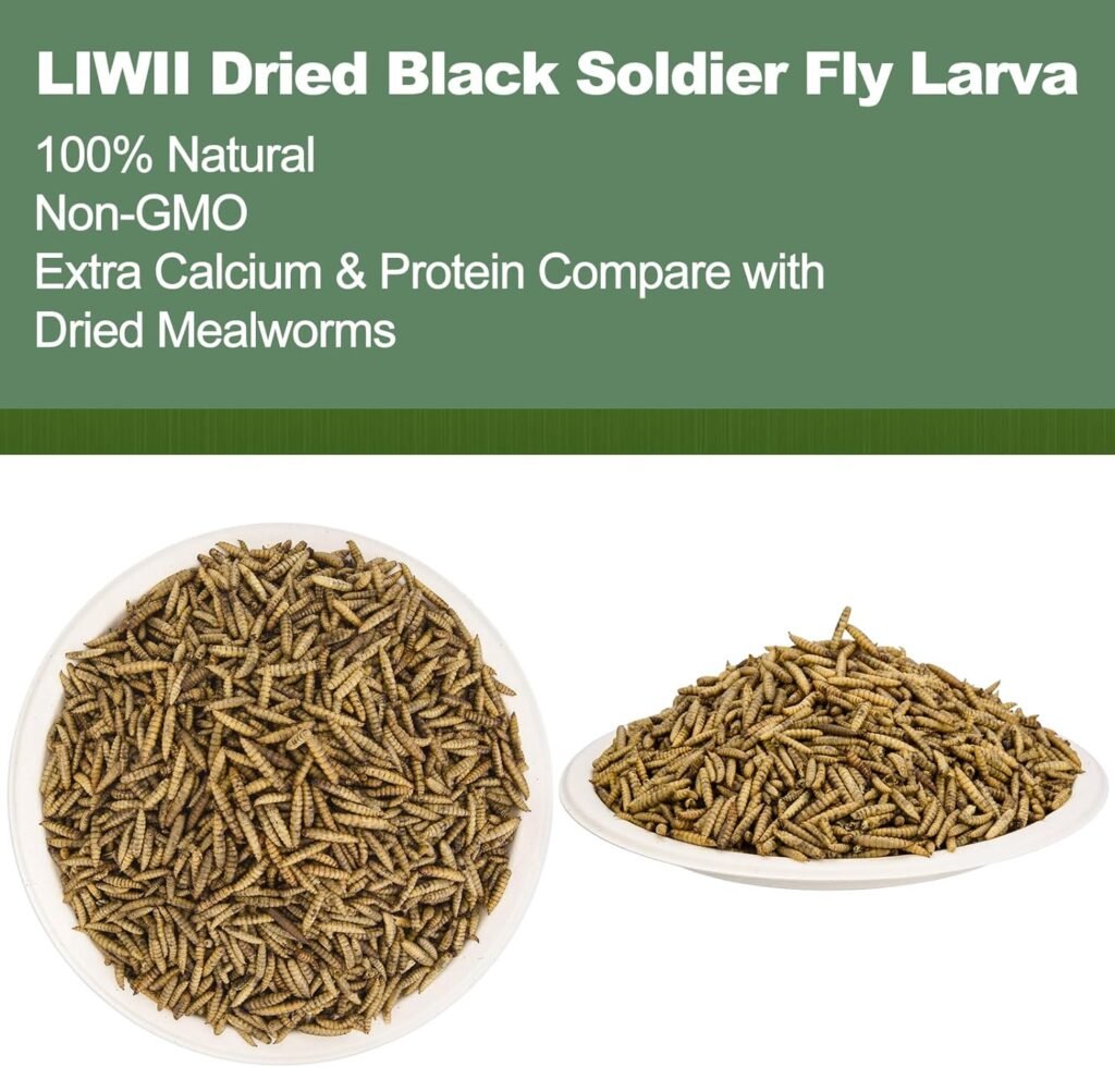 liwii dried black soldier fly larva 10 lbs 100 natural non gmo extra calcium protein review