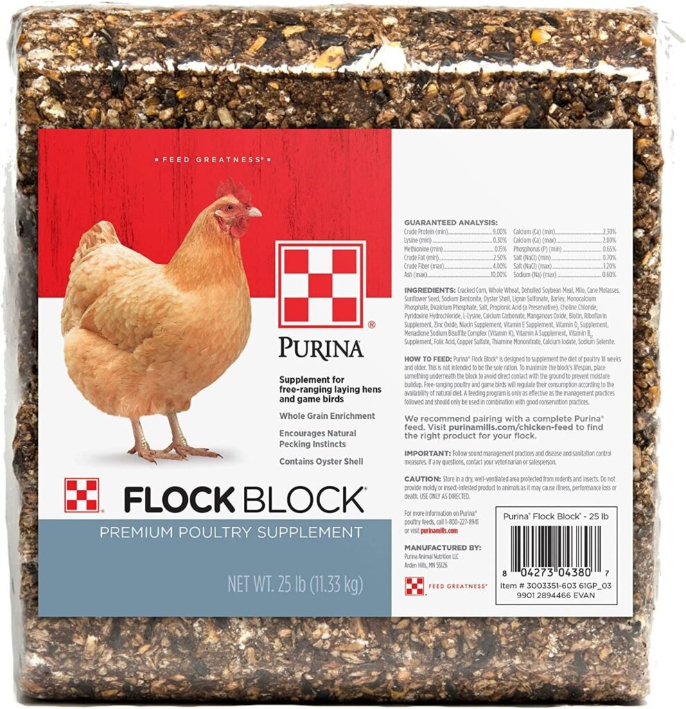 purina flock block supplement review